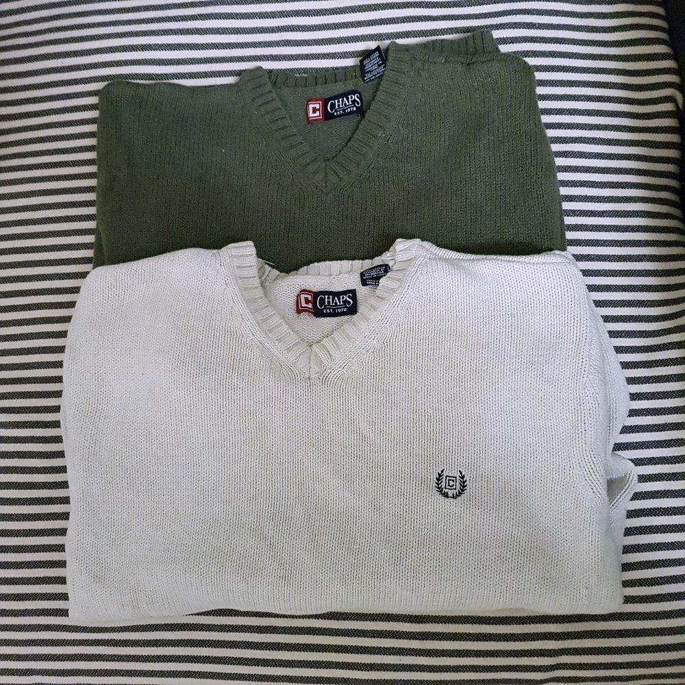 Vintage Ralph Lauren Chaps V-neck Sweater Bundle
